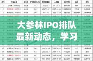 大参林IPO排队最新动态,学习自信的力量铸就成功之路