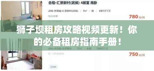 狮子坝租房攻略视频更新！你的必备租房指南手册！
