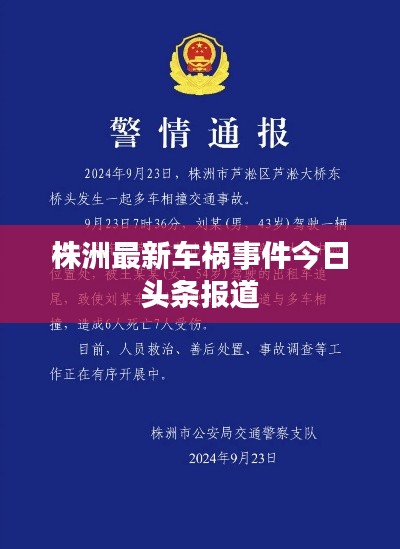 株洲最新车祸事件今日头条报道