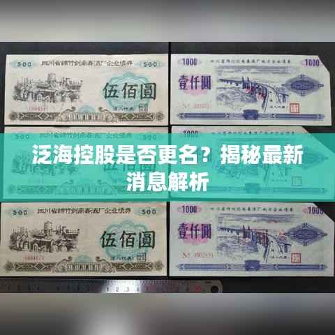 泛海控股是否更名?揭秘最新消息解析
